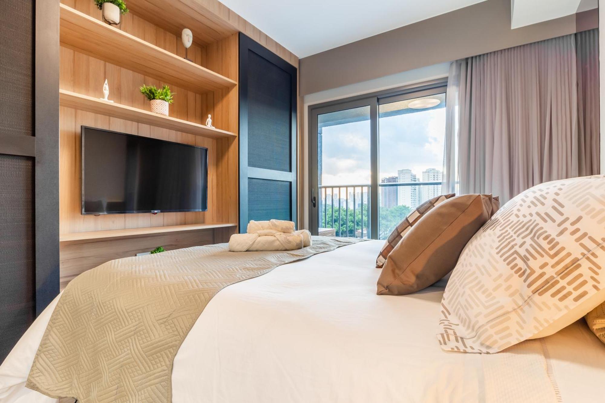Studios No Melhor Ponto De Moema Garagem Lazer E Metro Perto Wifi Gratis 圣保罗 外观 照片